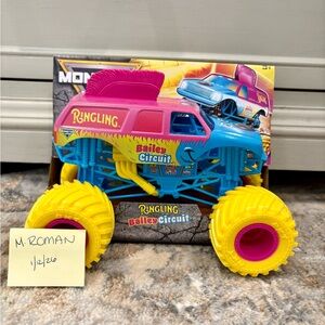 Bailey Circuit Monster Jam Truck Toy - Blue, Pink,  and Yellow